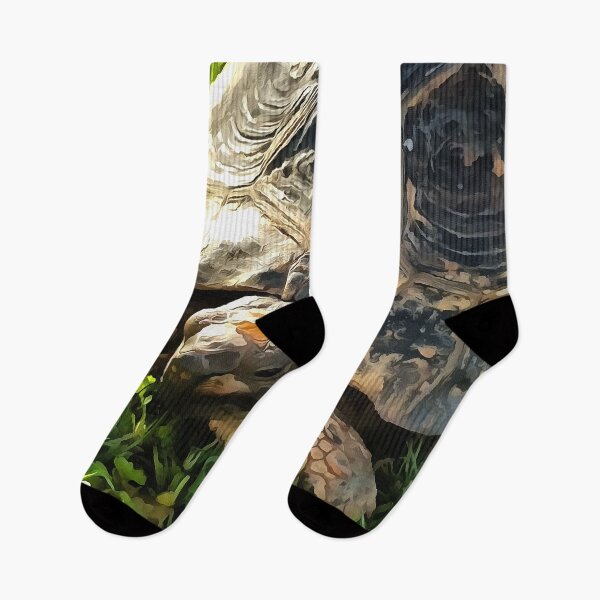 Item preview, Wild Tortoise In Grass Meadow Wildlife Art designed and sold by taiche.