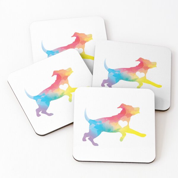 Item preview, Pitbull Love (Rainbow Watercolor Print) designed and sold by Thoughtscrawl.