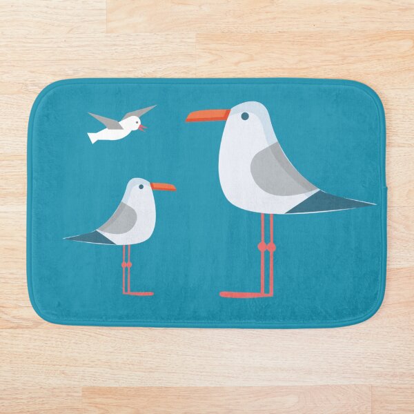 Coastal Happiness Ocean Bath Mat