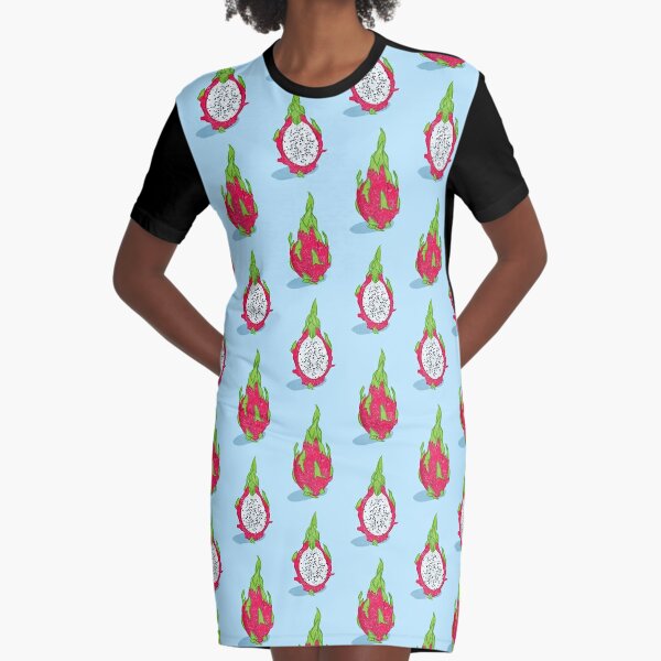Dragon fruit Graphic T-Shirt Dress