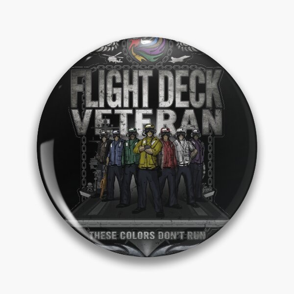 Item preview, Flight Deck Veteran "These Colors Don't Run" designed and sold by hobrath.