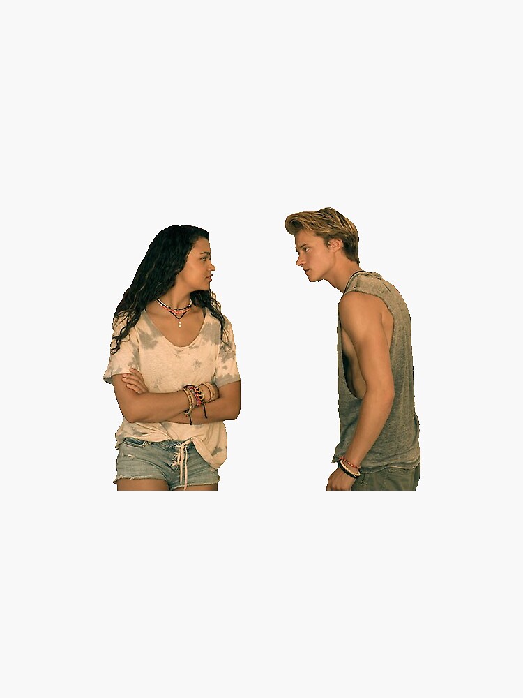 "Outer Banks JJ and Kie" Sticker by miadunn Redbubble