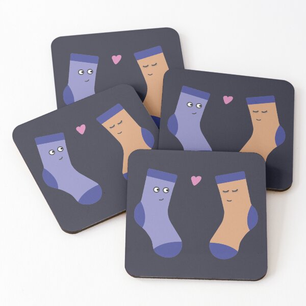 Item preview, couple of socks in love designed and sold by Catcrea.