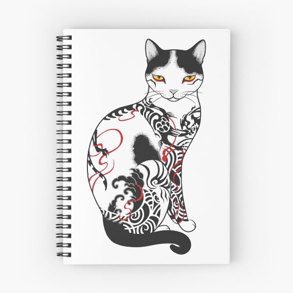 Item preview, Cat in battling dragon love mates tattoo designed and sold by runcatrun.