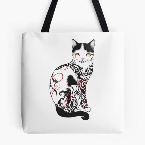 Item preview, Cat in battling dragon love mates tattoo designed and sold by runcatrun.