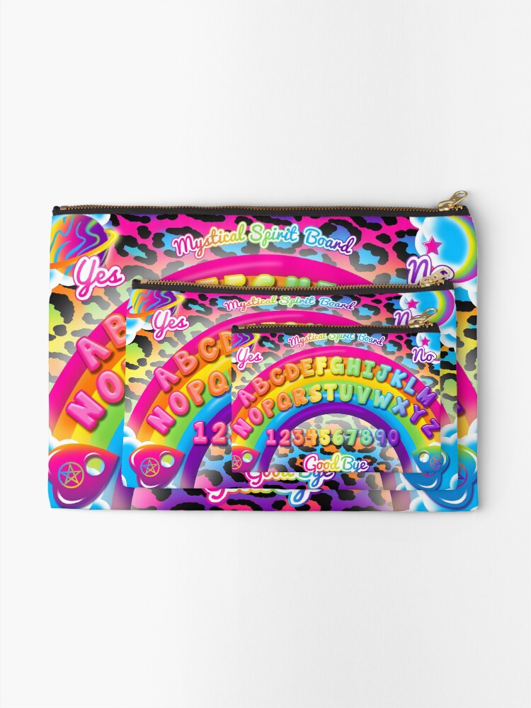 Alternate view of 1997 Rainbow and Leopard Print Mystical Spirit Board Zipper Pouch
