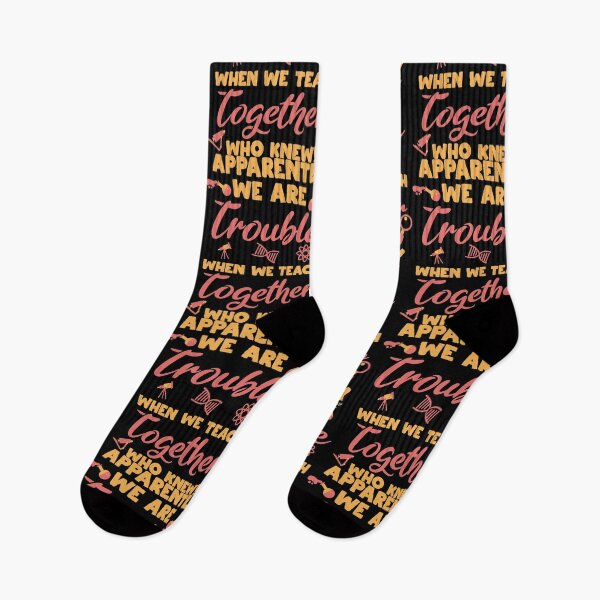 Artikelvorschau, Trouble When We Teach Together Science Chemistry Gift entworfen und verkauft von haselshirt.