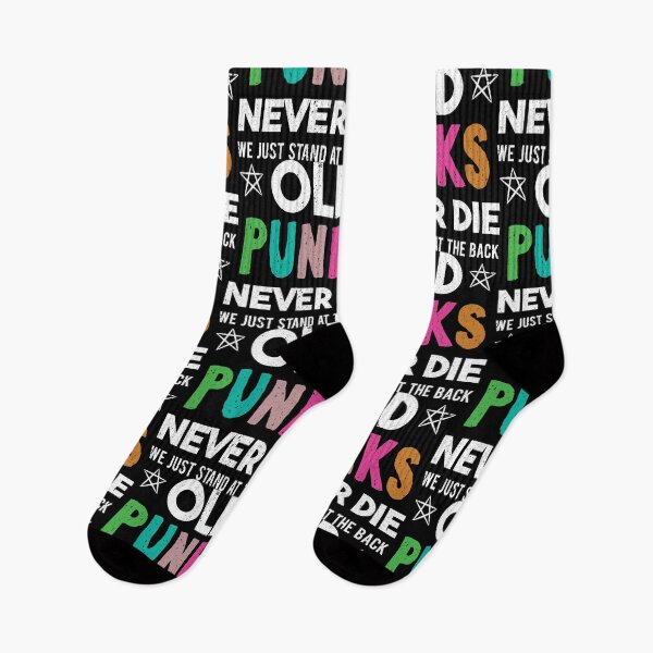 Item preview, Old Punks Never Die 80's 90's Retro Punk Gift designed and sold by haselshirt.