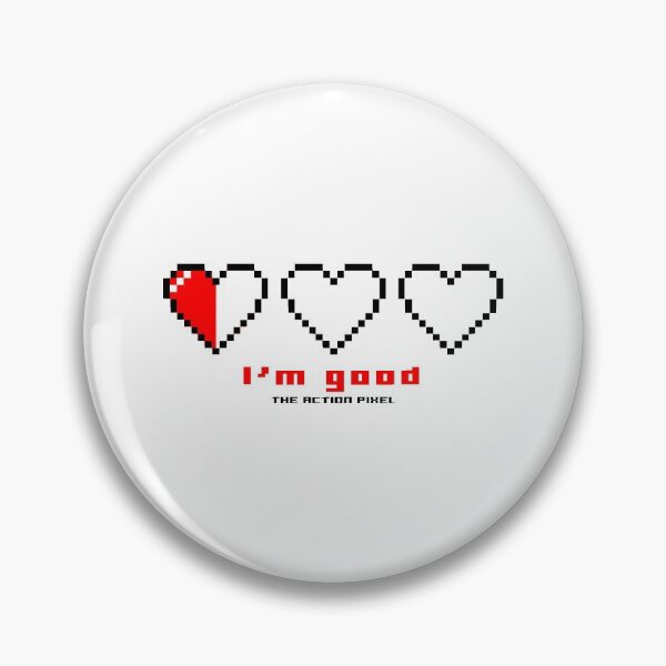 Item preview, "I'm Good" 3 Pixel Hearts designed and sold by TheActionPixel.