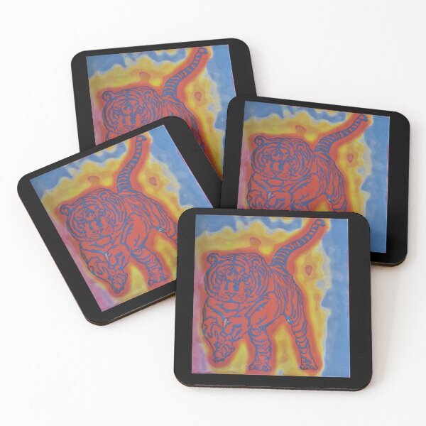 Aperçu de l'œuvre Tigre flamboyant créée et vendue par CreativeMeaning.