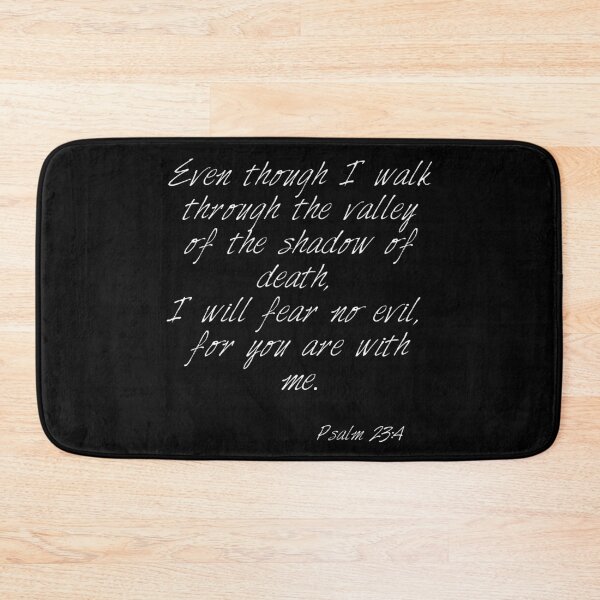 Item preview, Inspiring Bible verse, Psalm 23:4 designed and sold by AlohaWave.