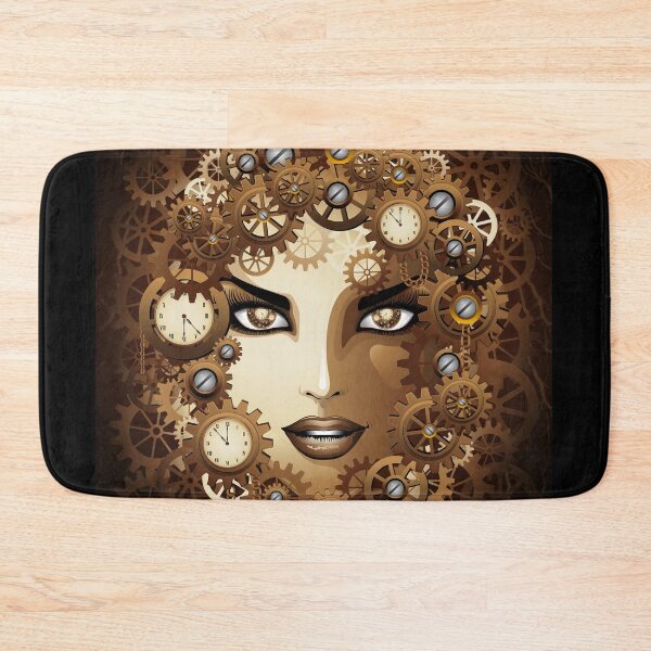 Item preview, Steampunk Girl Retro Surreal Portrait  designed and sold by BluedarkArt.