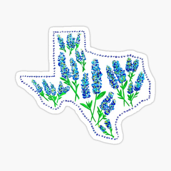 Texas Bluebonnets Sticker