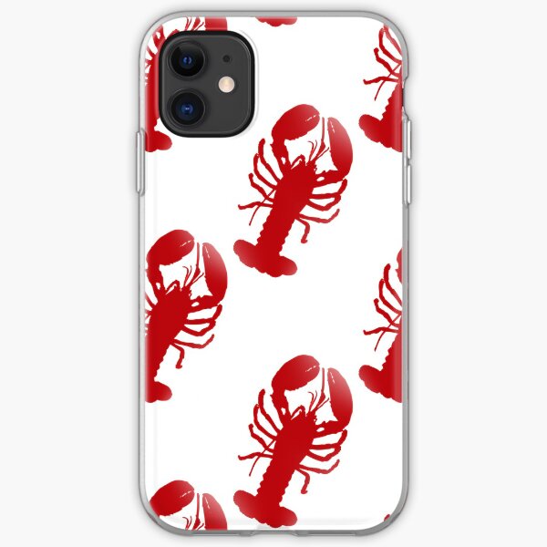 Red Lobster Repeating Pattern iPhone Soft Case
