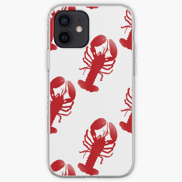 Red Lobster Repeating Pattern iPhone Soft Case