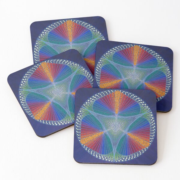 Item preview, Mandala on canvas, string art meets dots designed and sold by viodots.