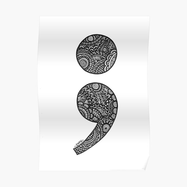 Semi Colon Poster