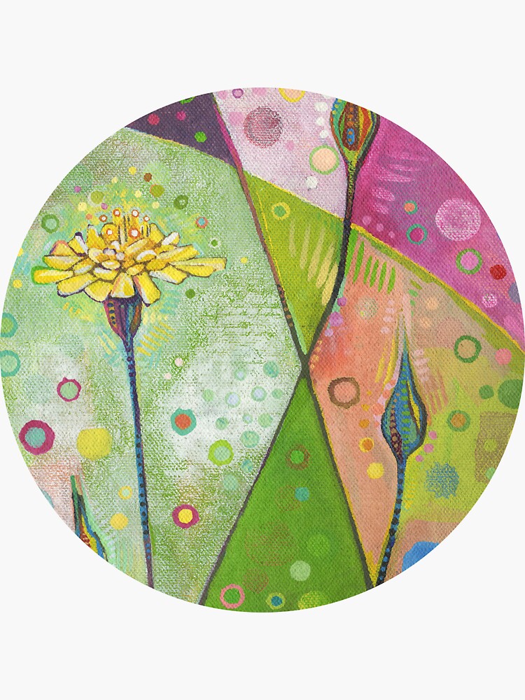 Dandelion (Self-portrait) Painting - 2014 by gwennpaints