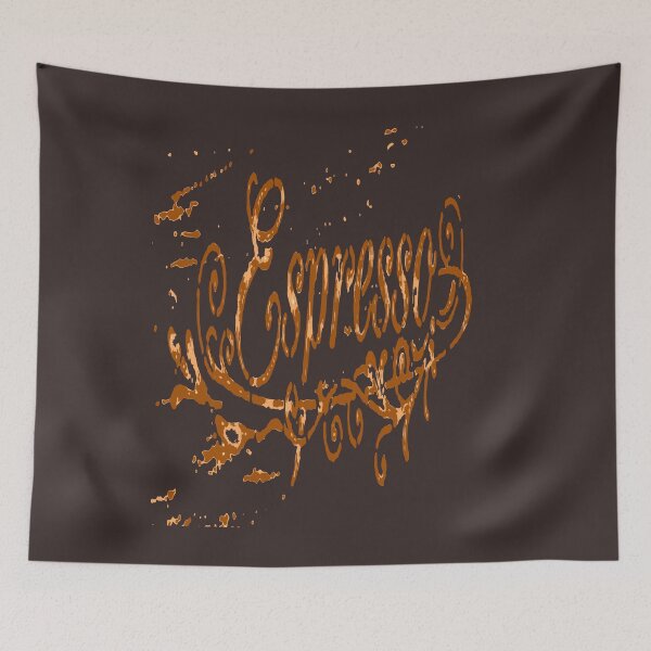 Item preview, Espresso Coffee Distressed Typography Art Vector designed and sold by taiche.