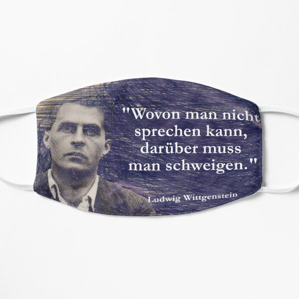 Ludwig Wittgenstein Flat Mask
