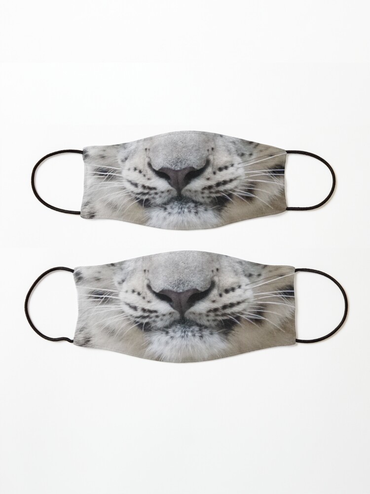 Alternate view of Snow Leopard Face Protective Mask Mask