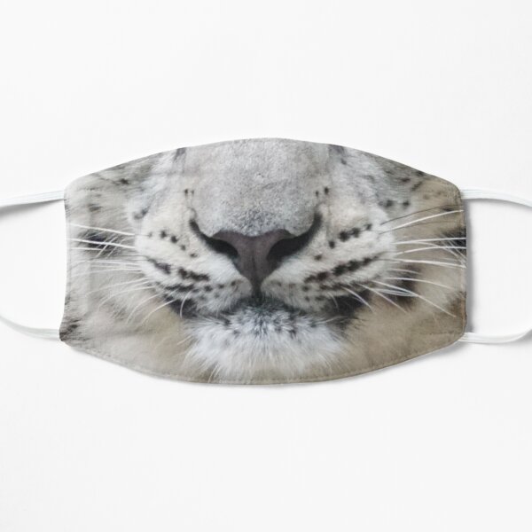 Masque de protection visage léopard des neiges Masque sans plis