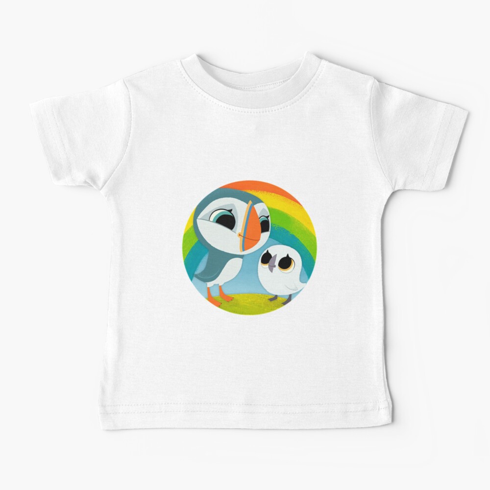 Puffins Preschool Gifts - Rocks - Irish Coast - Ireland - Cute Little Pre School Gifts - T shirts Baby T-Shirt