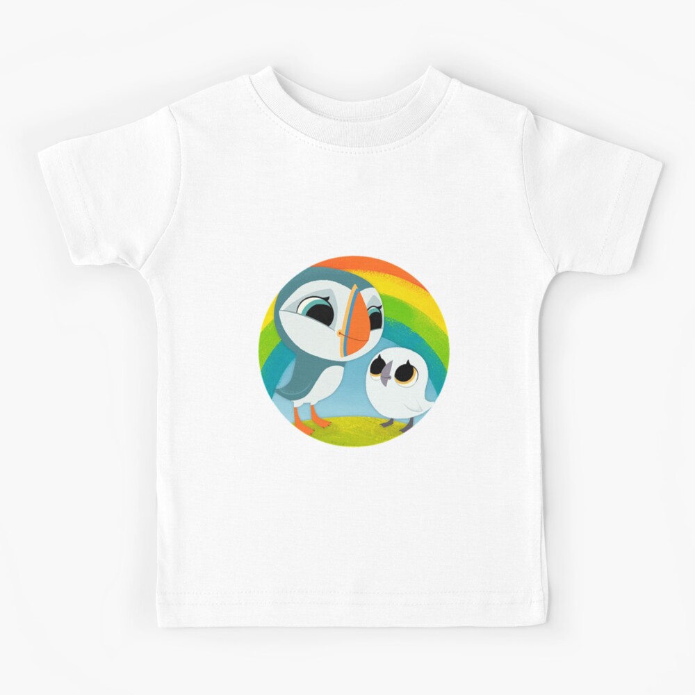 Puffins Preschool Gifts - Rocks - Irish Coast - Ireland - Cute Little Pre School Gifts - T shirts Kids T-Shirt