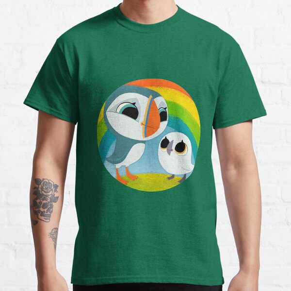 Puffins Preschool Gifts - Rocks - Irish Coast - Ireland - Cute Little Pre School Gifts - T shirts Classic T-Shirt