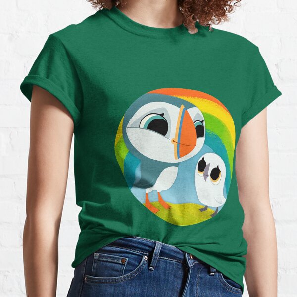 Puffins Preschool Gifts - Rocks - Irish Coast - Ireland - Cute Little Pre School Gifts - T shirts Classic T-Shirt