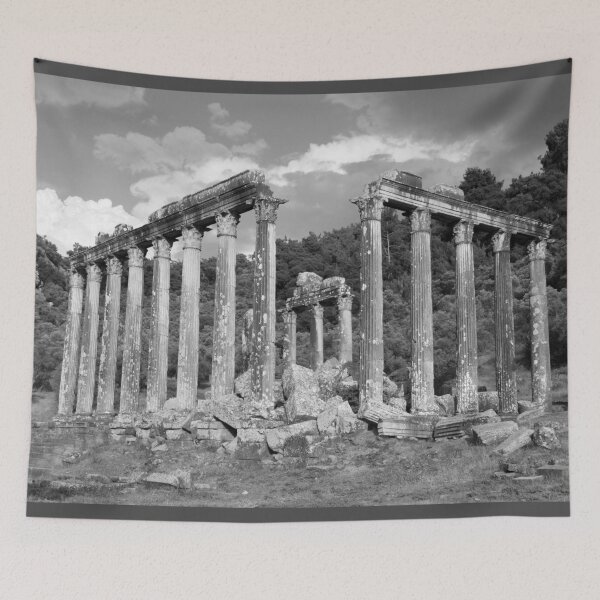 Item preview, Euromos Ruins Black and White Photography designed and sold by taiche.