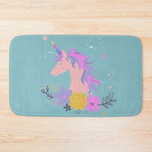 Item preview, Cute Unicorn with Flowers designed and sold by Fahad  A K.