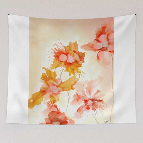 Item preview, Fluid ink Abstract art Dancing Orchids, Alcohol ink designed and sold by lornshep.