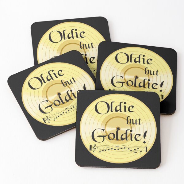 Item preview, Golden Record small print on black "Oldie but Goldie"  designed and sold by Pinkaudi.
