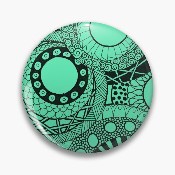 Item preview, Mandala Circles green designed and sold by lenaliluna.