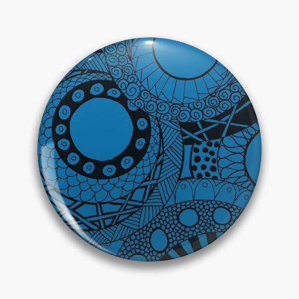 Item preview, Mandala Circles in blue designed and sold by lenaliluna.