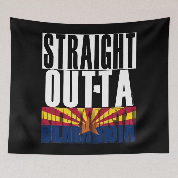 Artikelvorschau, Gerade Outta Sierra Vista Arizona Flagge von Merch Creation Studio entworfen und verkauft von MerchCStudio.