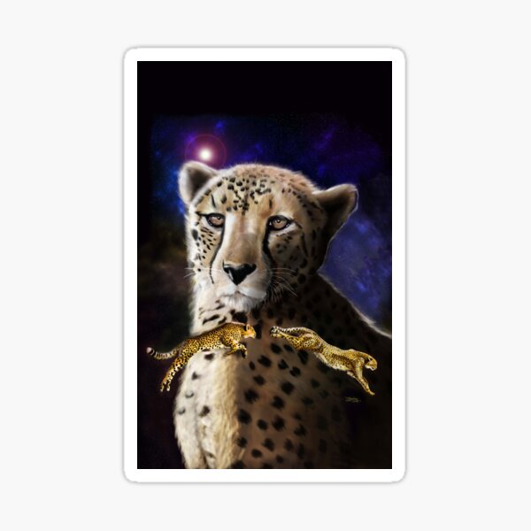 #1 of 5 Big Cat Series - The Exotic Cheetah Sticker
