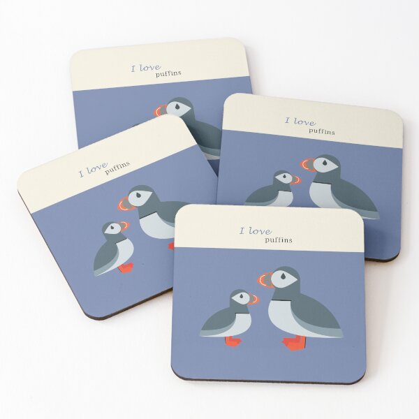Item preview, I Love Puffins designed and sold by limeandcedar.
