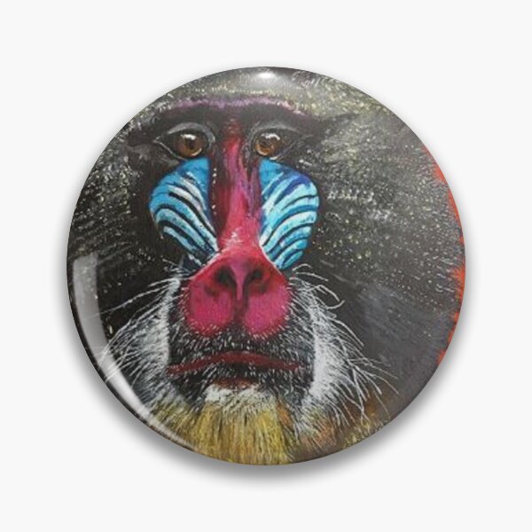 Item preview, Mandrill acrylic painting designed and sold by PaulBenbowArt.