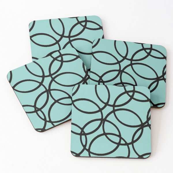 Item preview, Interlocking Black Circles Artistic Design designed and sold by taiche.