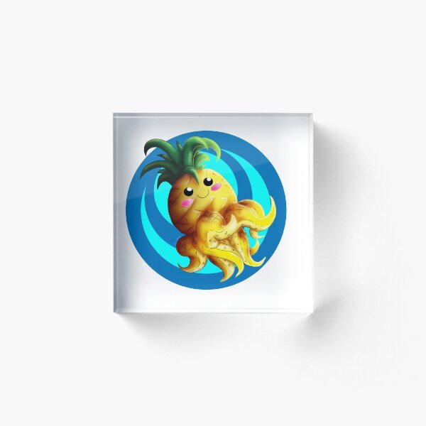 Octopineapple Acrylic Block