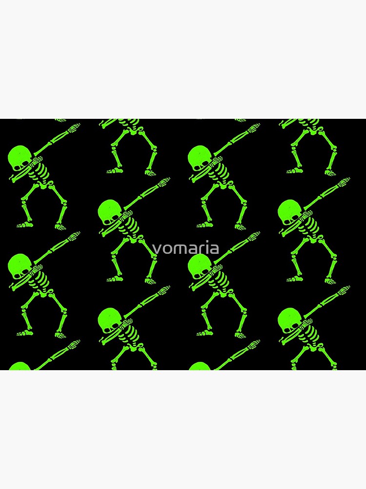 Dabbing Skeleton Green by vomaria