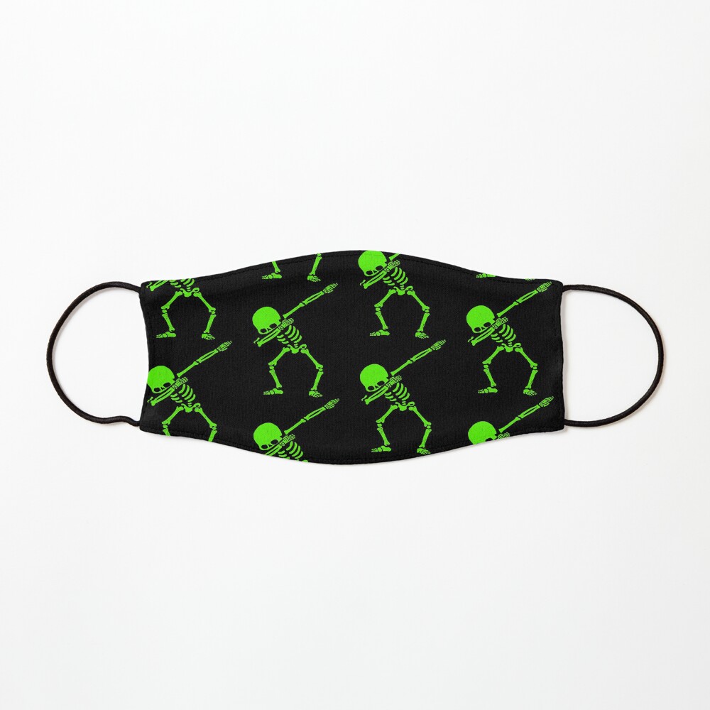Dabbing Skeleton Green Mask