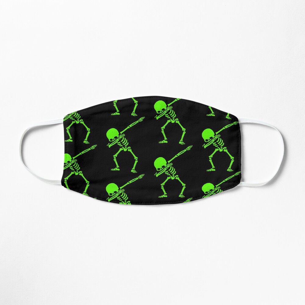 Dabbing Skeleton Green Mask
