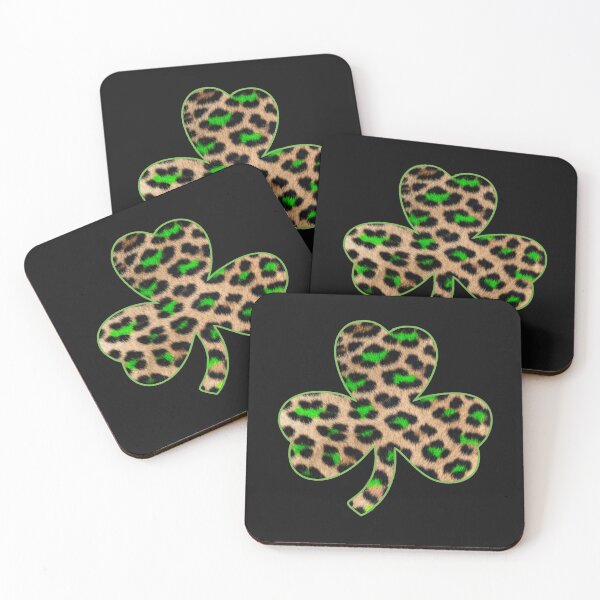 Item preview, Leopard Shamrock Animal Pattern Funny St Patricks Day Print  designed and sold by alenaz.