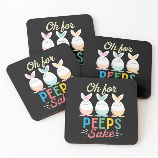 Item preview, Oh for peeps sake Funny Happy Easter Rabbit Egg Cute Pastel Bunnies  designed and sold by alenaz.
