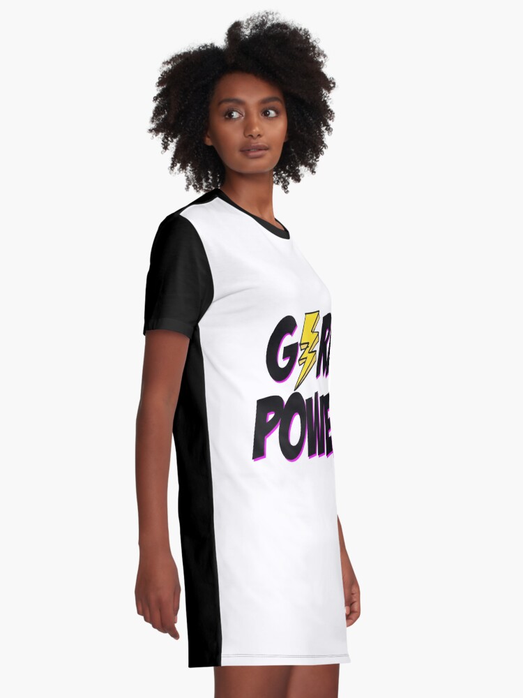 girl power t shirt dress