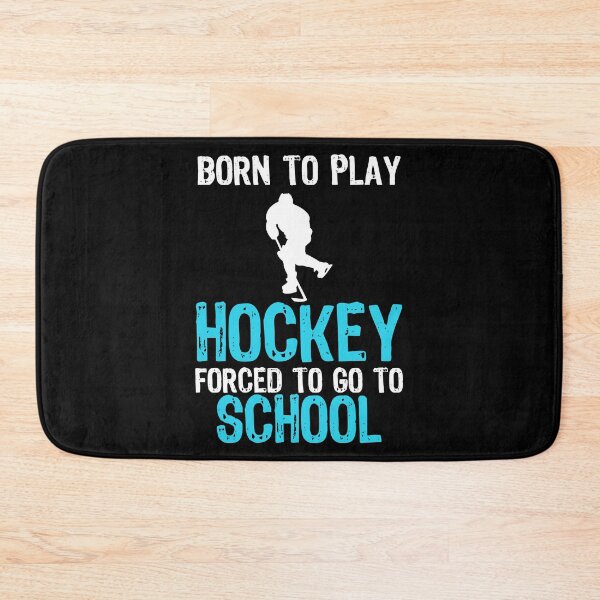 Item preview, Born To Play Hockey Forced To Go To School Gift designed and sold by haselshirt.