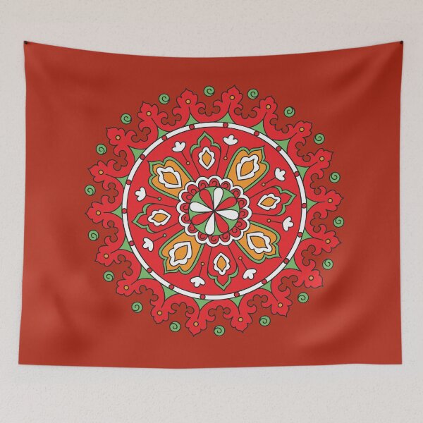 Item preview, Red Floral Mandala designed and sold by tpixx.